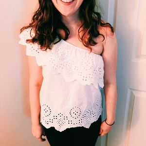 NWOT one sleeve lace shirt ✨5 FOR $25✨